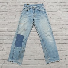 Vintage Lee Riders Sanforized Distressed Selvedge Denim Jeans Talon