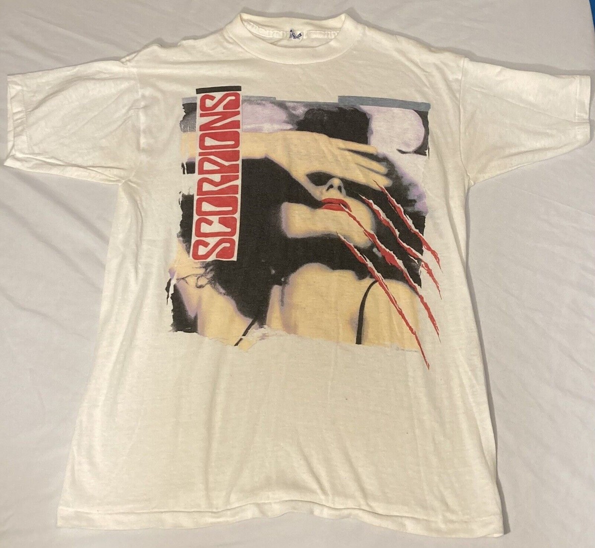 1988 Scorpions Tour, 2 Sided, 80s Vintage Music 100% Cotton Shirt 