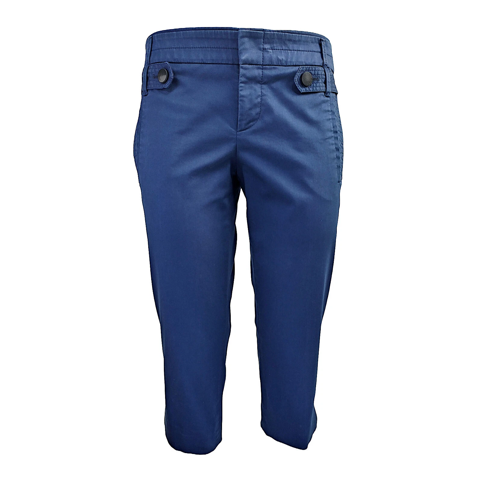 GUCCI   Pantalon 3/4 vintage en coton bleu cobalt   Taille 4US 36EU