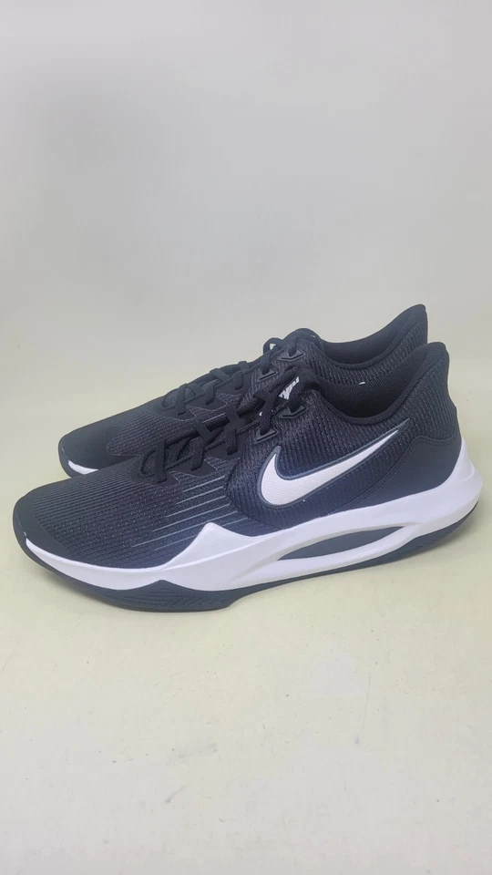Zapatos de baloncesto Nike Precision V 5 negros blancos CW3403-003 para hombre talla 11,5 Foto 4 de 4