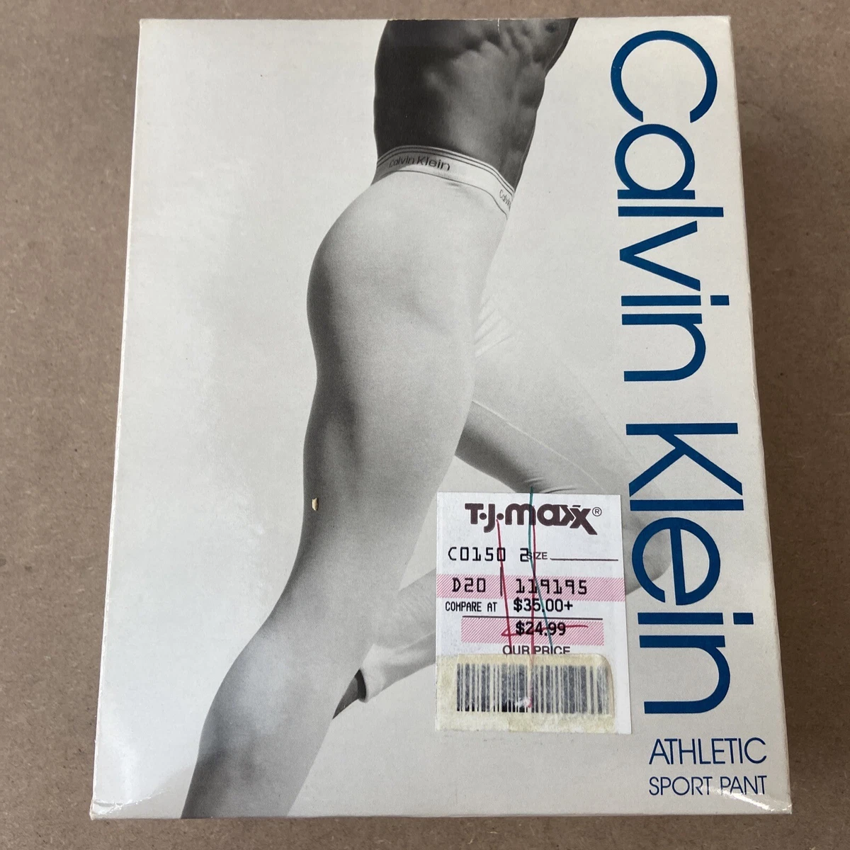 Vintage 1990’s Calvin Klein Athletic Underwear Sport Pants EMPTY BOX W/  Insert L