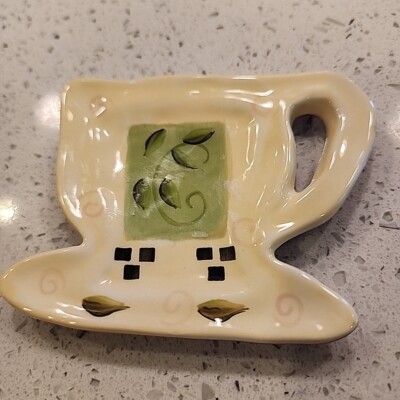 bella casa by ganz Tea Bag Tidy Holder Ceramic