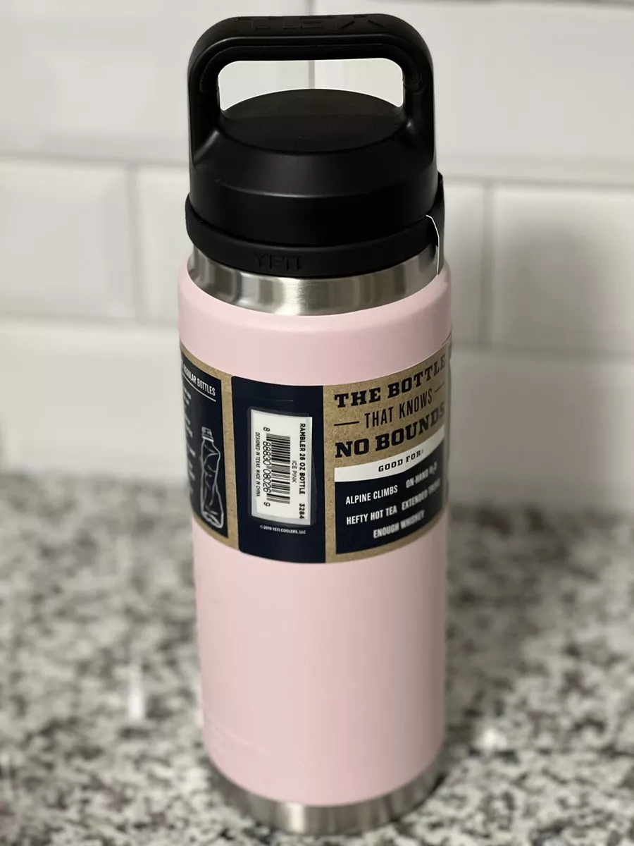 YETI Rambler 26 Oz. Bottle with Chug Cap Ice Pink