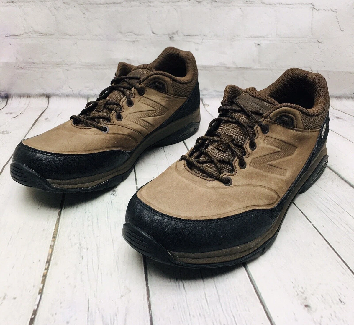 New Balance 1300 Brown Leather Waterproof Trail Hiking Shoe MW1300DD Men s 13 EE