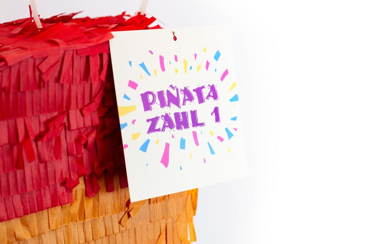 Pinata Zahlen - Kindergeburtstag Spiel, Geschenk, Party für Kinder