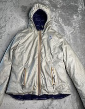 K-way Women’s Reversible Waterproof Down Jacket Blue/gray Size Medium