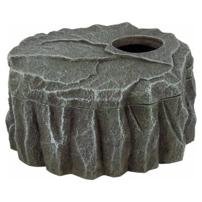 Terra Della Reptilienversteck Felsen anthrazit natürlicher Terrarienplatz