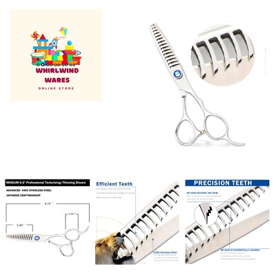 6.5'' Professional Texturizing Scissors Hair Thinning Shears Cutting Teeth She...
