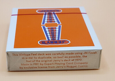 Jerry's Nugget Playing Cards - Orange (Vintage Feel) - New Sealed