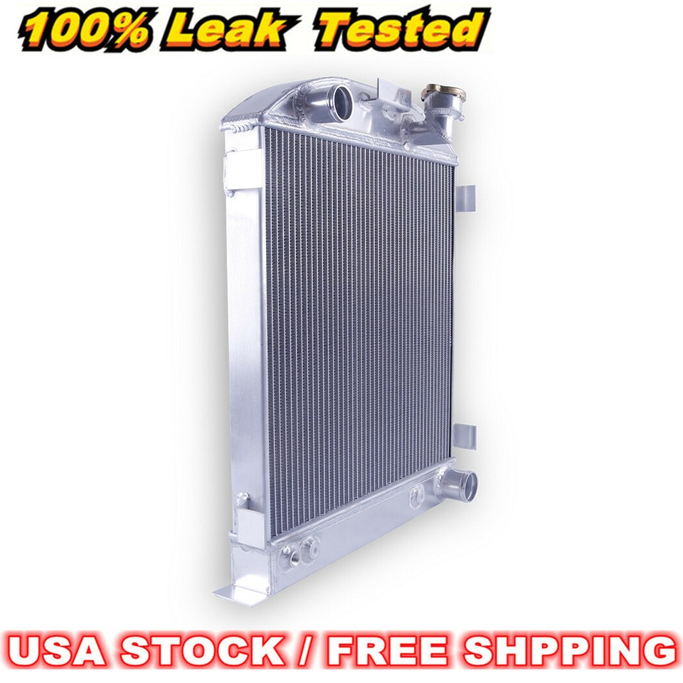 Aluminum Radiator For 1932 33 34 35 36 37 38 1939 Ford Model A Chevy V8 ...