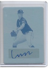 2022 Leaf Perfect Game COLE MILLER  Aurtograph/Cyan Plate 1/1 - OAKLAND A'S