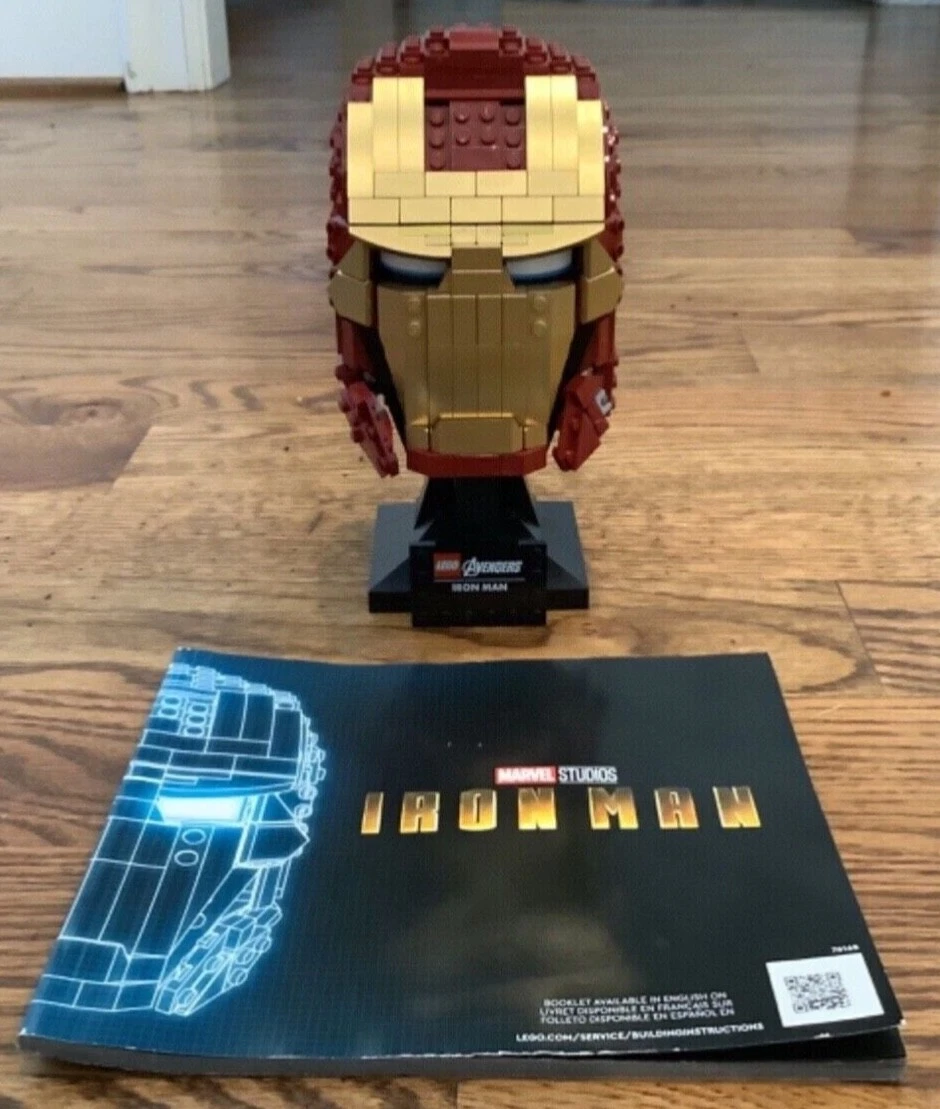 Marvel lego iron outlet man helmet