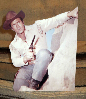 Cheyenne, Clint Walker Western Tabletop Display Standee 9 1/2'' Tall 