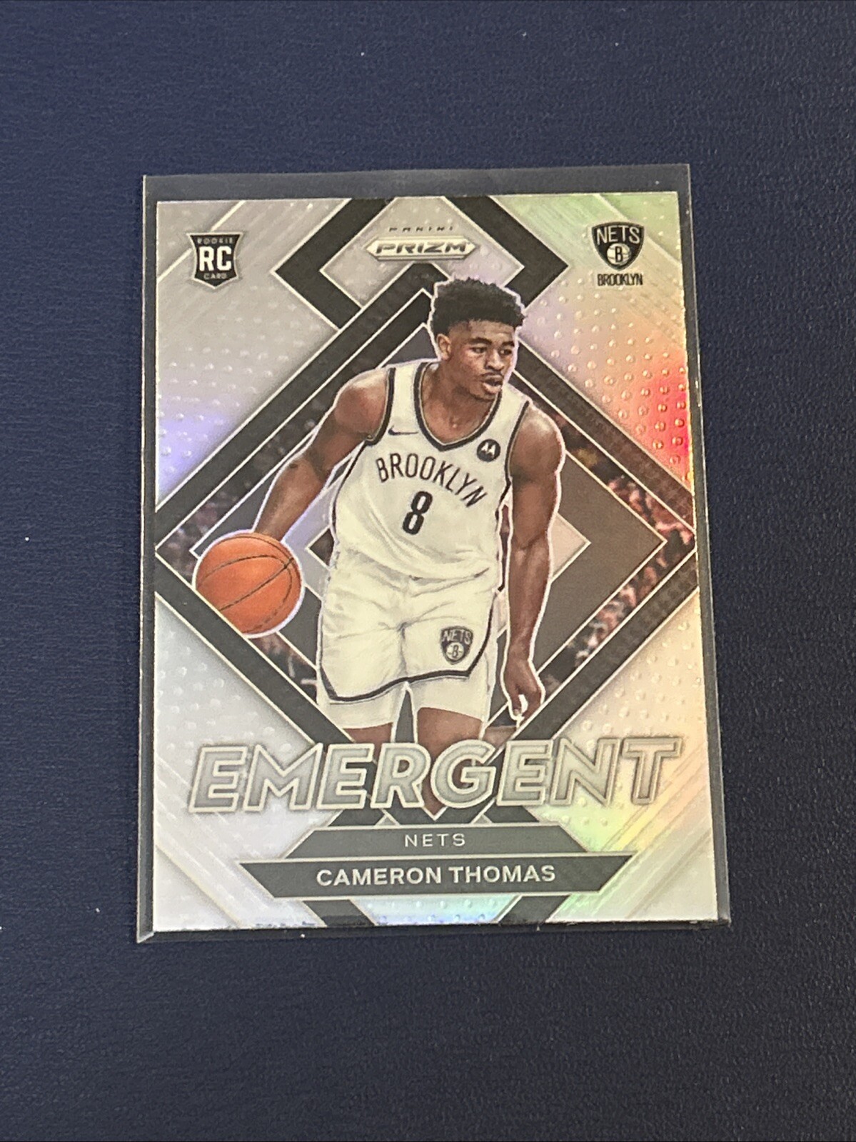 2021-22 Cam Thomas Prizm Emergent Silver Rookie Card #4 RC