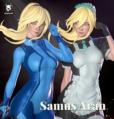 Samus Aran, 220mm, 12K Resin Model Kit Painted 3d Printed DIY Figure