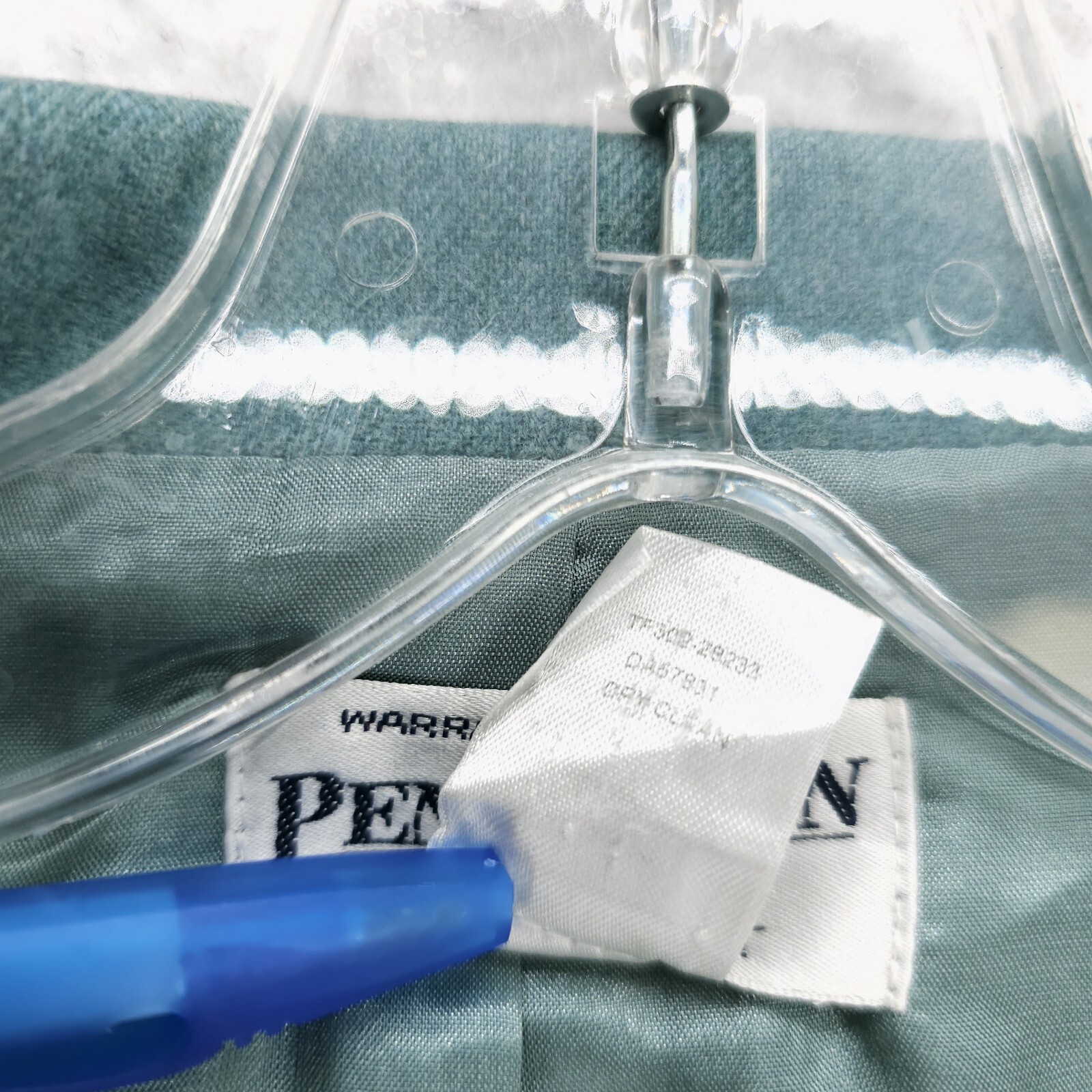 PENDLETON 100% Virgin Wool Teal Single Button Bla… - image 8