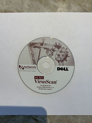 Dell McAfee Virus Scan for Windows 98 English OEM Version 3.1.6 Pre-owned