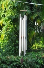 4 Feet Wind Chime tuned to Actual Harmonic Frequencies for healing sounds relax