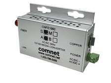 COMNET CNFE1002SAC1A-M MEDIA CONVERTER 100 MB/S 1 FIB TYPE A, SM, ST, 24VAC MINI