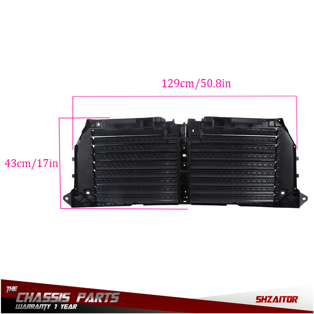 Upper Radiator Grille Air Shutter Assembly W/ Motor 2015-16 2017 For Ford F-150
