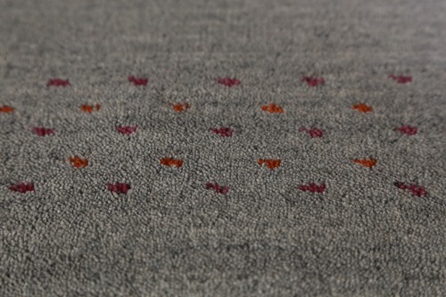 Oriental Gabbeh Indien Rug Grey Handmade Wool 5x8 ft - Picture 10 of 18