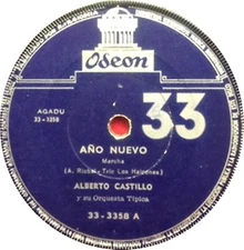 ALBERTO CASTILLO - AÑO NUEVO / BAILE DE LOS MORENOS - 7" - URUGUAY