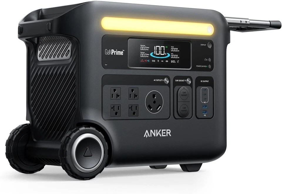 Anker SOLIX F2600 Portable Power Station 2560Wh 2400W Solar Generator |Refurbish