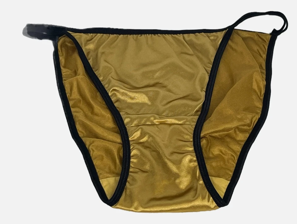 String Bikini Second Skin 2XL Gold Panties  - Image 4 of 4