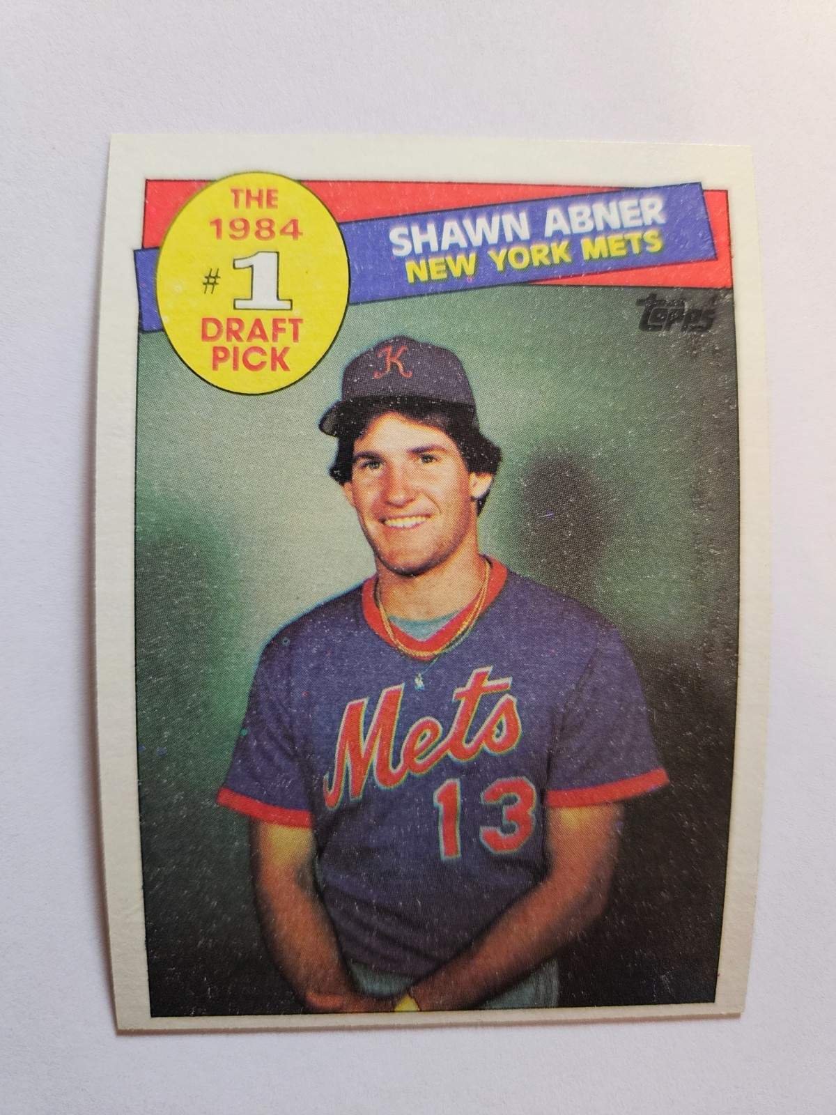 1985 TOPPS SHAWN ABNER RC #1 DRAFT PICK #282 NM