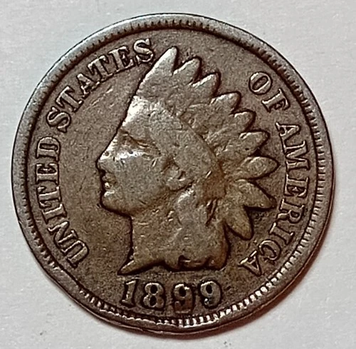 Indian Head Penny Lot of "1" VERY NICE 1899 GOOD OR BETTER°$ FREE SHIPPING $#370