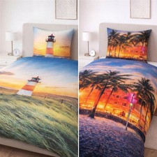 Microfaser Bettwäsche Bettbezug 135x200 Fotodruck Reißverschluss atmungsaktiv