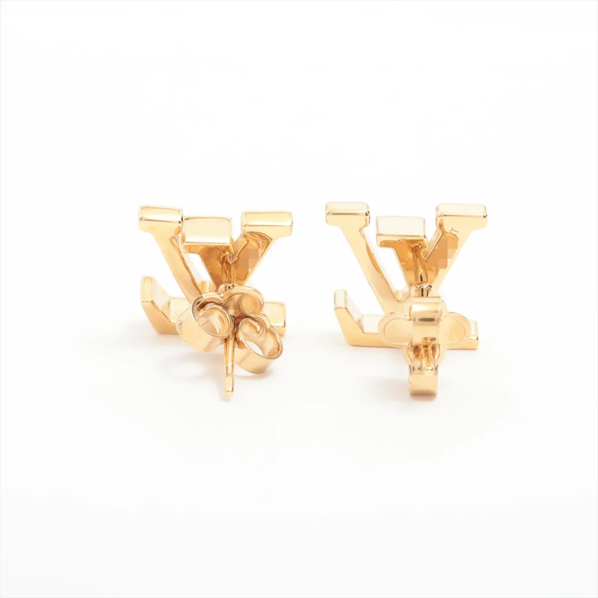 Louis Vuitton LE1254 Piercing jewelry (for both ears) GP White x gold M01090 Pie thumbnail 2