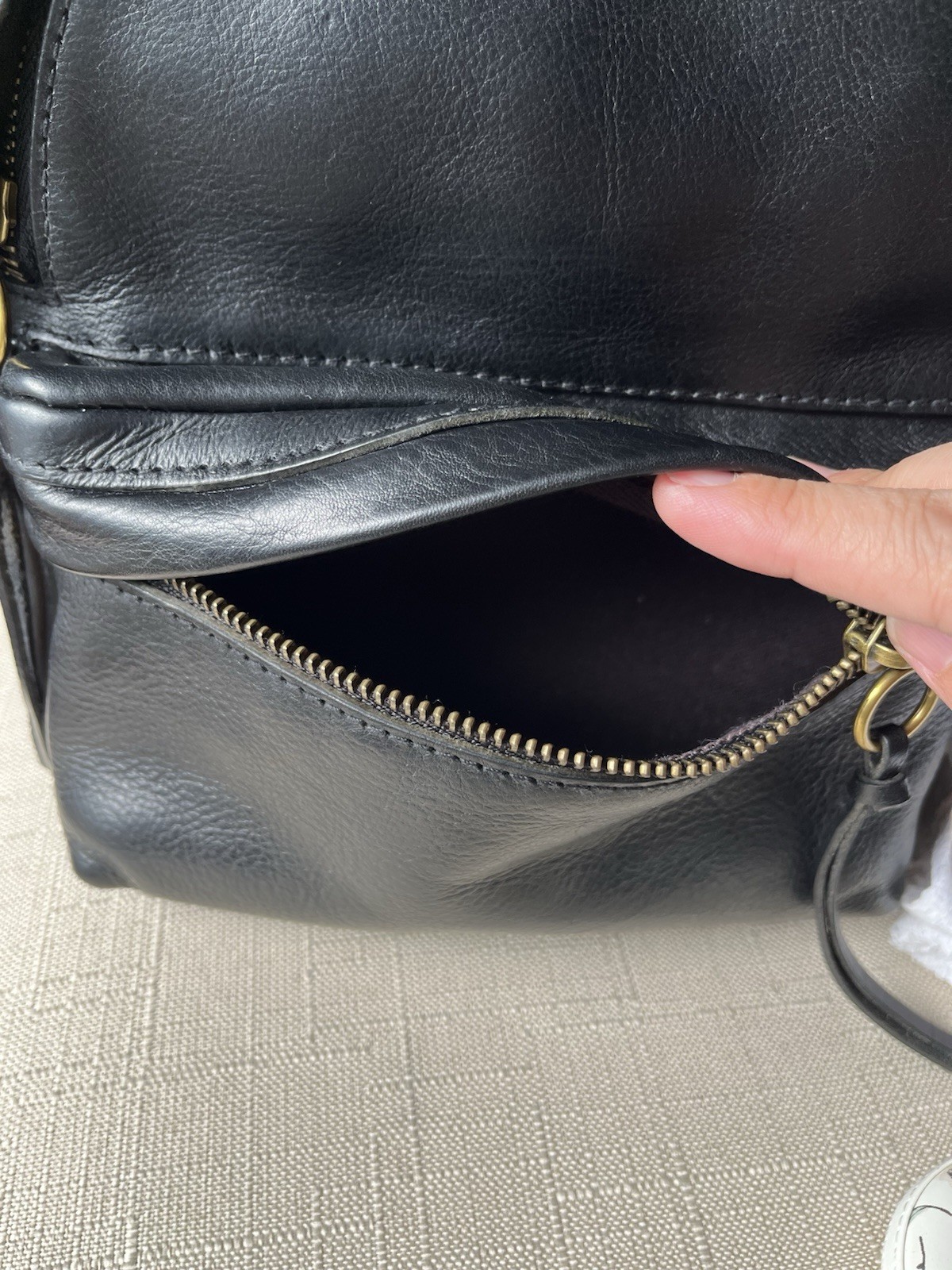 Madewell The Lorimer Mini Leather Backpack Black … - image 11