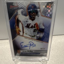 Topps 2025 Bowman  Best B25-EP Elian Peña Mets Autograph 10/10 BOOKEND