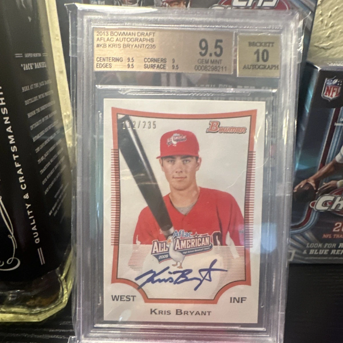 Kris Bryant Autographed Baseball Sports Trading Cards