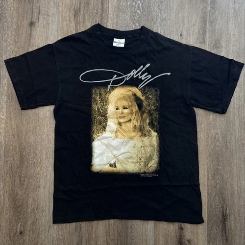 VINTAGE DOLLY PARTON TOUR Shirt Med/Large STAR BROCKUM 1990s vintage concert t-shirt, vintage, size L, single stitch, B+ condition