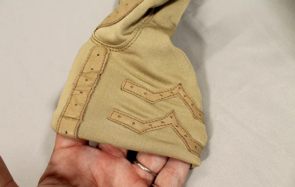 DE COLECCIÓN FOWNES Elastizado NYLON Beige CÁLIDO SUÉTER FORRO TEJIDO Guantes Hasta la Muñeca OS Foto 3 de 4