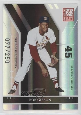 2004 Donruss Elite Turn of the Century /250 Bob Gibson #181 HOF 5w0