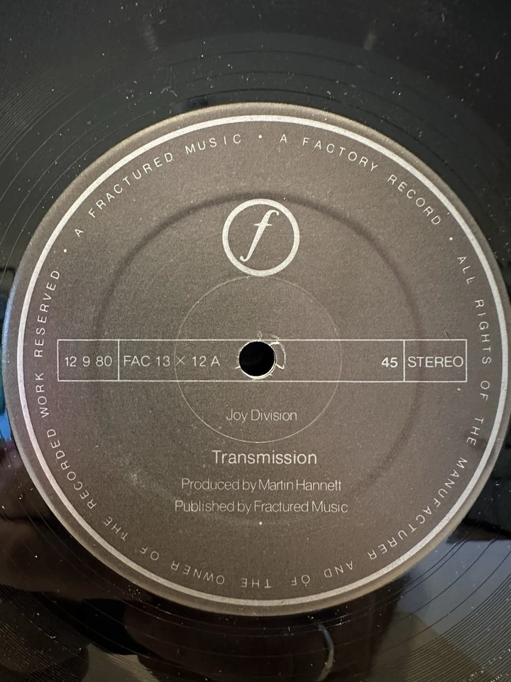 Joy Division – Transmission 12" 1980 UK 2nd Press Porky Prime Cut Foto 4 de 4