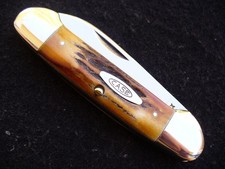 Vintage Case XX USA 52131 Pretty Stag Canoe Knife 10-dot 1970 NM