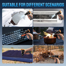 Compressed Air Duster, 260000RPM Cordless Electric Air Blower with Brushless ...