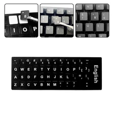 .English Letters Keyboard Stickers Frosted PVC Tablet Keyboard US Computer S9Z6