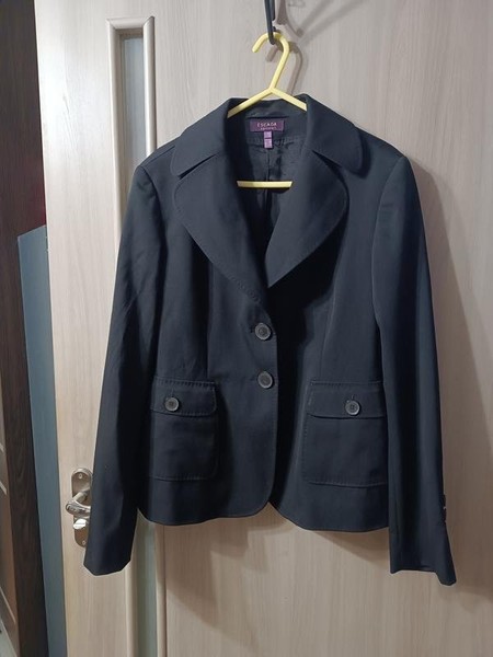 Women Escada Blazer Black Wool 36 / S / 44