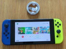 FULLY TESTED Nintendo Switch Console 32GB Blue & Yellow Joycons
