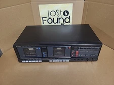 UNTESTED Sharp RT-W800 Dual Cassette Deck *SOLD AS IS PARTS ONLY