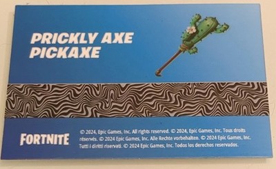 Fortnite prickly axe Pickaxe  Emote Global Code Worldwide Same day shipping