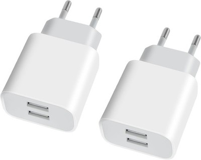 2Pack USB Ladegerät 2-Port, 5V/2A USB Stecker Netzteil Ladestecker Adapter Plug 