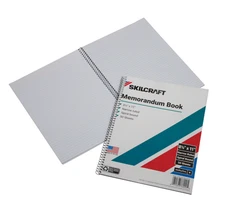 Skilcraft Spiral Ruled Memorandum Notebook 50 Sheets Wirebound Pack Of 12