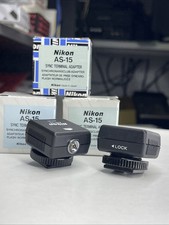 Nikon Flash Sync Terminal Adapter - AS-15 - Hot Shoe to PC sync cord adapter