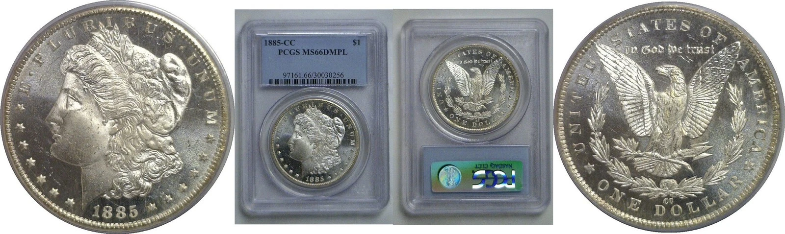 1885-CC $1 Morgan Dollar PCGS MS-66 DMPL